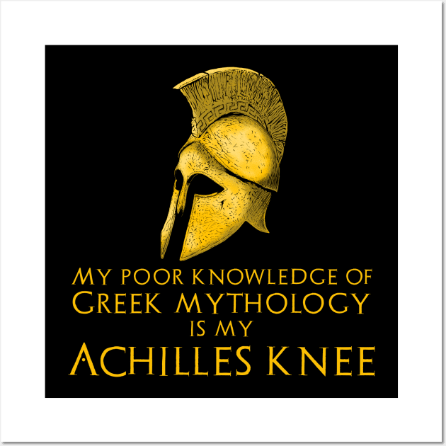 Greek Mythology Trojan War Achilles Knee Wall Art by Styr Designs